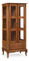 Comprar Cristaleira Maderia Antiga De Vidro 2 Portas 1 Gaveta Imbuia