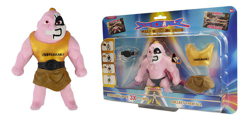 Stretchapalz - Boneco De 14cm Bam Bam Bege - Luta Mundial