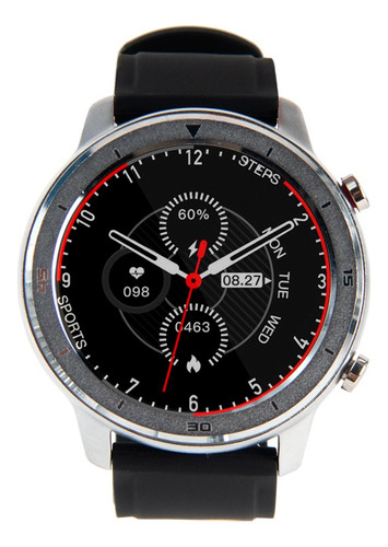 Reloj Smartwatch Lhotse Rd7 Plateado Negro