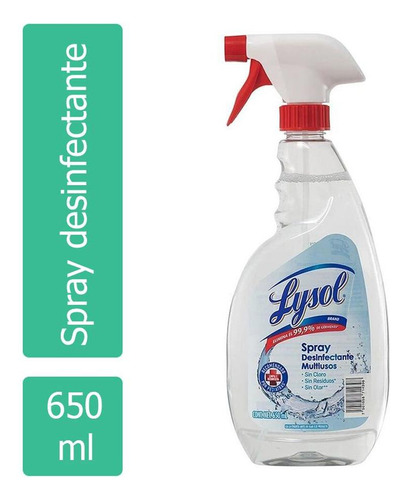 Lysol Spray Desinfectante Botella Con 650 Ml