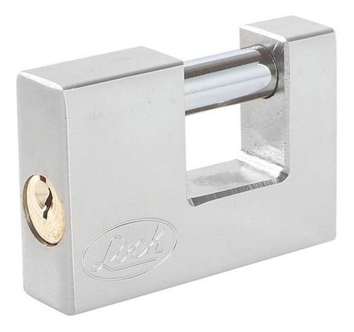 Candado Acero Para Cortina Llave Estándar 80mm Lock L22C70ECSB