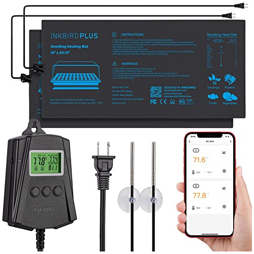 Combo De Controlador De Temperatura Wifi Inkbird Con 2 Tapet