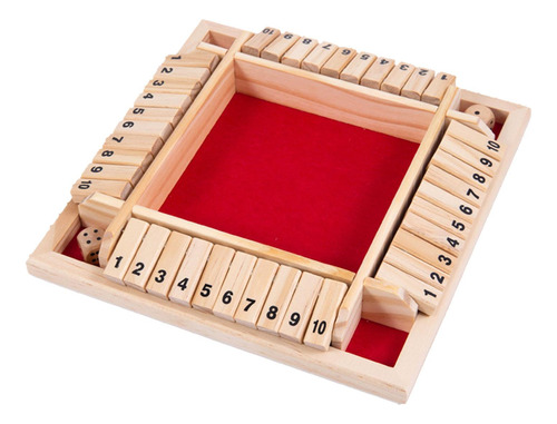 Tablero De Ajedrez De Madera Para Juegos Estratégicos Rojo