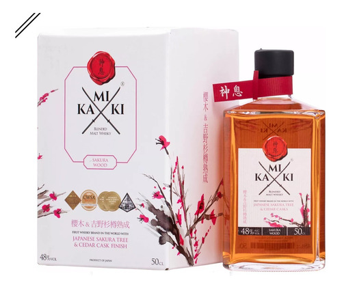 Whisky Japones Kamiki, 500ml, Sakura Wood - Go Whisky Baires