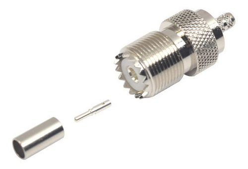 Conector Uhf Hembra Anillo Plegable Para Cable Rg-58/u