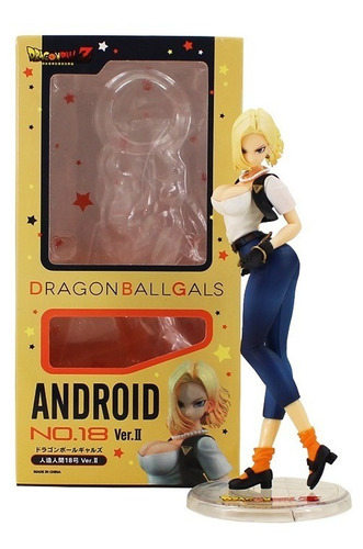 Figura De Androide Número 18 En Caja Sexy 21 Cm Version Ii