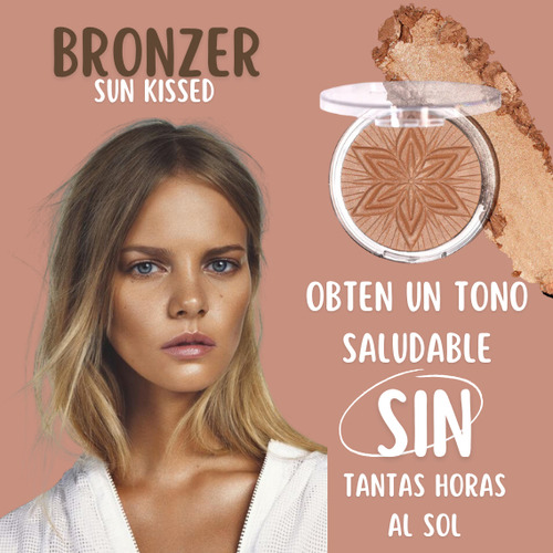 Iluminador Bronceador En Polvo Rostro Y Cuerpo Moira Bronzer