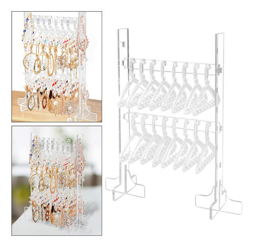 Estante Transparente Para Colgar Pendientes, Soporte De