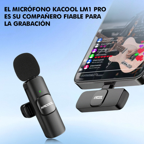 Micrófono Inalámbrico Solapa Inalámbrico Lavalier 1 In 2