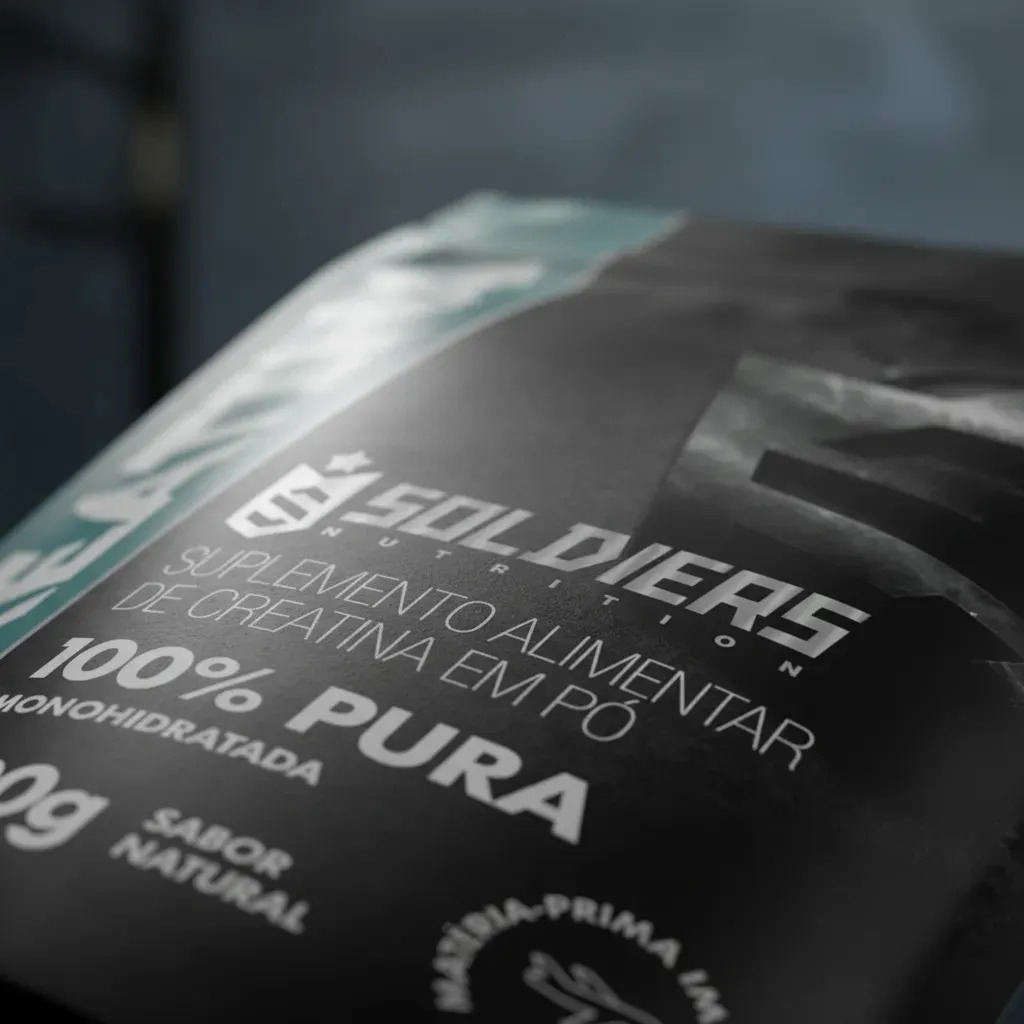 Creatina 600g Suplemento Monohidratada em pó 100% Pura Soldiers Nutrition 9