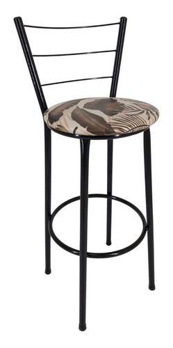 Imagem 2 de 6 de Kit 3 Banquetas Média 60cm Cozinha Balcão Bar Assento Floral