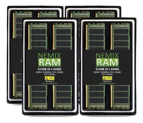 Nemix Ram 1512 Gb (8 X 64 Gb) Ddrpcecc Rdimm Actualización