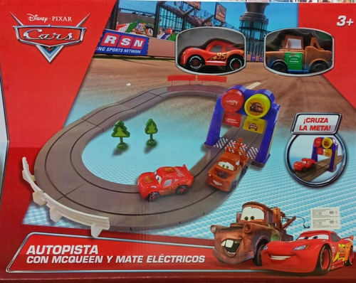 Autopista  De Cars  Disney  Rayo Mcquen  Y Mate Original 