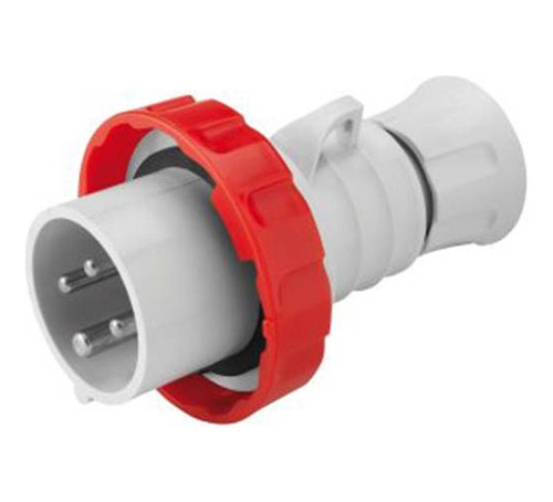 Ficha Industrial 3p+t 32a 380v Ip67 Roja