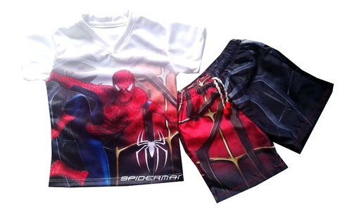 Conjunto Pantaloneta Hombre Araña - Spider Man - Mc