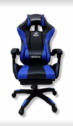 Silla Gamer Profesional Azul / Negro.