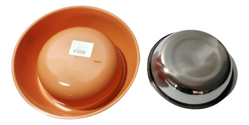 Tazón Para Perro 2 Piezas Despegable De Acero Inoxidable