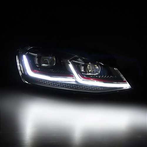 Farol Golf Gti Tsi Full Led Mk7.5 2014 15 16 17 Winpower Red