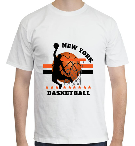 Playera Cuello Redondo - Basketball - New York - Hombre