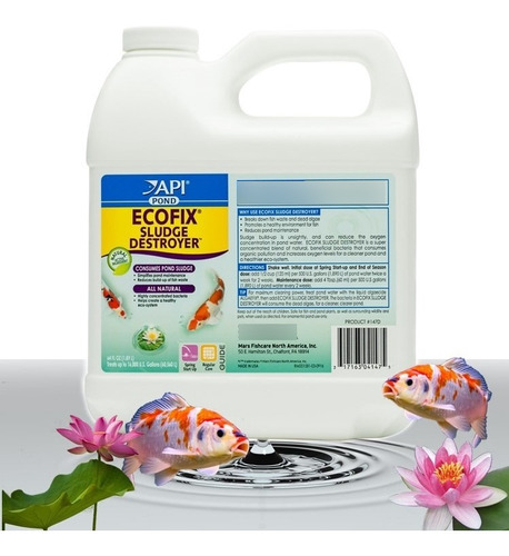 Api Pond Ecofix Limpiador Bacteriano, Clarificador De Agua D