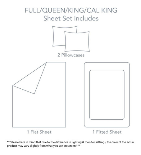Imagen 9 de 9 de Juego De Sabanas Soft - Queen Size - Tacto Suave Color Crema