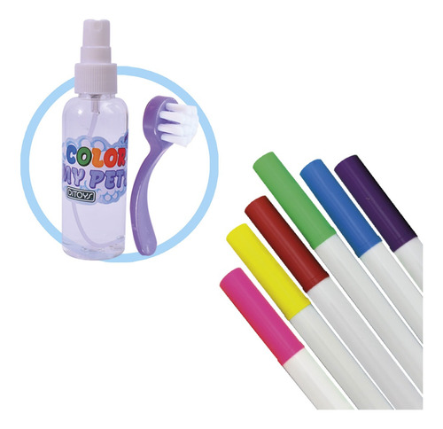 Imagen 2 de 8 de Set Figuras Animalitos Color My Pets Para Colorear Orig Ed