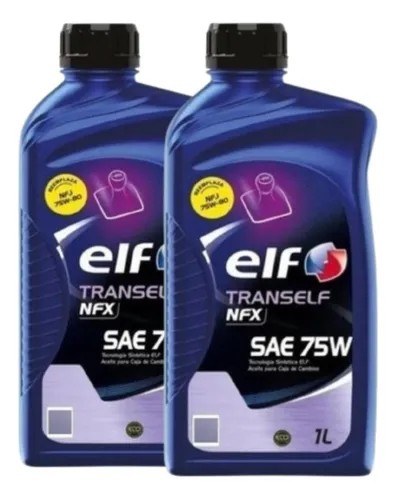 Aceite De Caja Manual Elf Nfx Transmisión Tranself 75w X 2 U