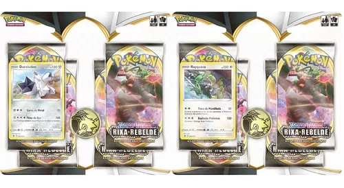 Deck de Cartas Pokemon Blister Quádruplo Rixa Rebelde - Copag