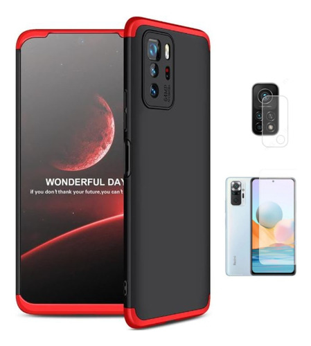 Para Xiaomi Redmi Note 10 Pro 5g - Case Funda Gkk 360° + Vid