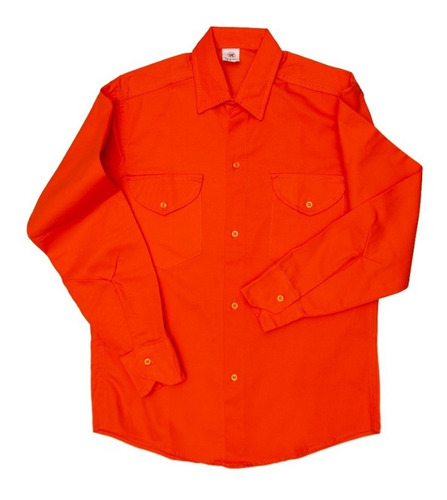 Imagen 1 de 2 de Camisa De Trabajo Grafa 70 Color Naranja Sifega
