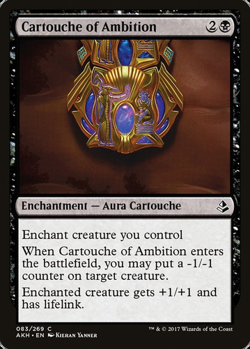 Carta Magic Cartouche Of Ambition Amonkhet Mtg Bsas