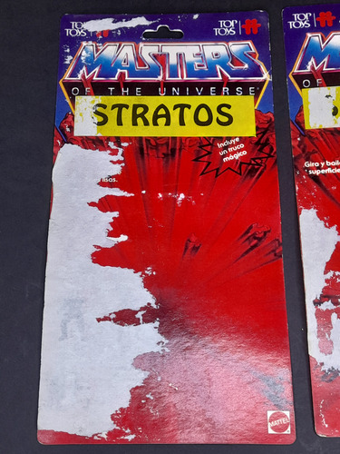 Lote Cartones Muñecos He-man Top Toys Originales Años 80 (Usado)