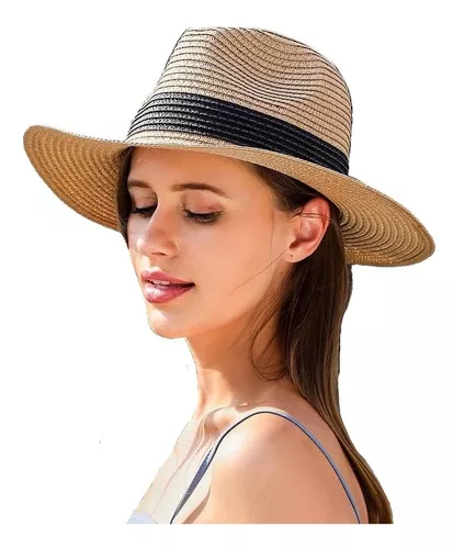 100 Sombrero Para Sol Dama Playa Verano Cubano Protección Uv