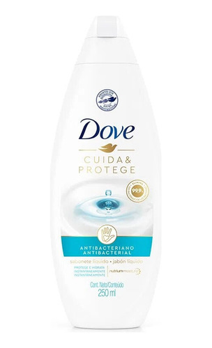 Jabon Dove Cuida Protege Antibacterial X 250ml