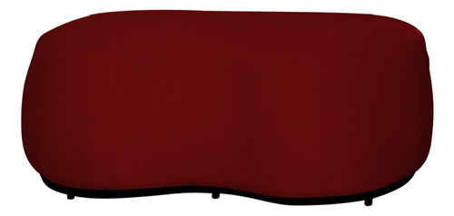 Puff Decorativo Beatriz Orgânico Crm Suede Verde Cor Suede Vermelho