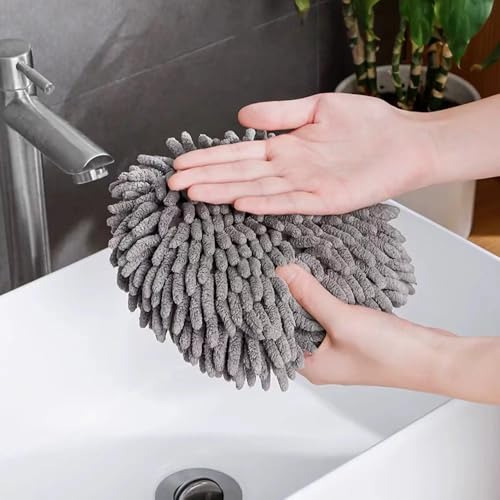 Juego De 2 Toallas Absorbentes De Felpilla Gris