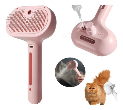 Cepillo De Vapor For Gatos De Limpieza 2 En 1 Gatos Y Perros