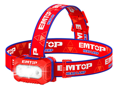 Linterna Tipo Minero 3aaa Ipx4 Emtop Eflg013aaa8 Linterna Rojo Y Azul Luz Blanco