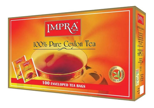 Té Impra Ceylon Pure 100 Bolsitas