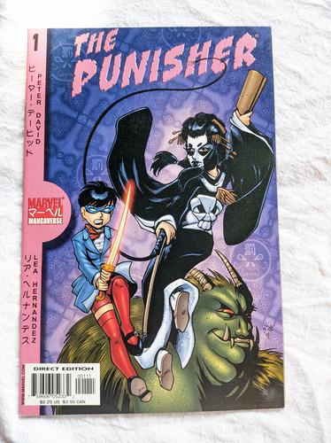 Punisher Manga # 1 Marvel Comics En Ingles 2002 Jla Hawkman