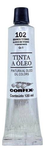 Tinta A Óleo Corfix Branco De Titânio #102 - 120ml