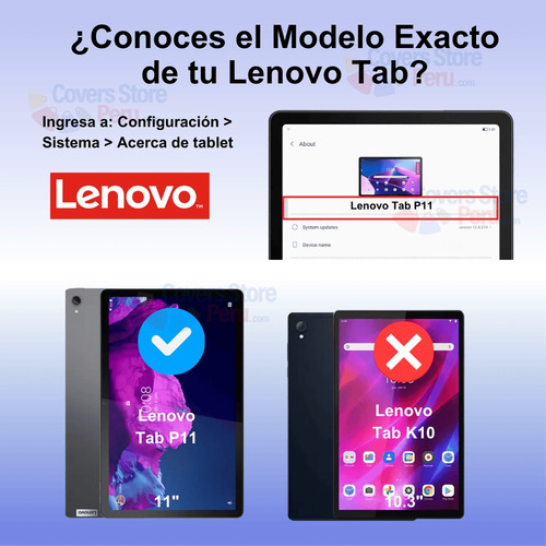 Combo Funda De Lenovo Tab P11 Tb J706f 360° Morado + Mica