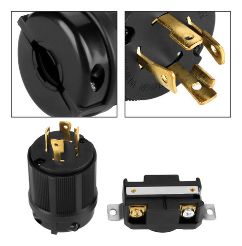Y Receptáculo Hembra De 4 Pines Nema L14-30 Generator Rv Ac
