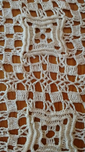 Antigua Colcha Crochet Mantel O Cortina (Usado)