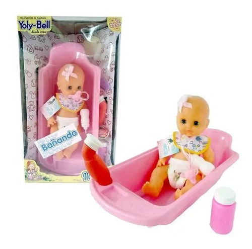 Mi Bebé Yoly-bell Bañando A Mi Bebé Con Bañera Art166