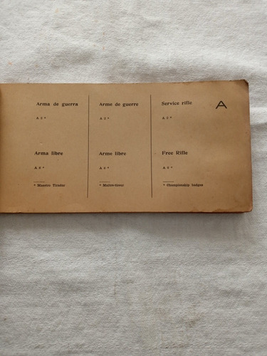 Antigua Libreta De Tiro - Campeonato Mundial De Tiro 1949 (Usado)