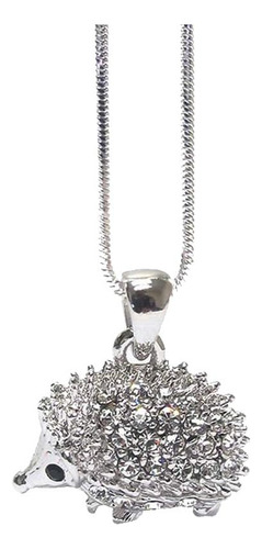 Lola Bella Gifts Crystal Hedgehog Fashion Necklace Con Caja