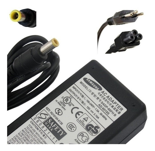 Fonte Carregador Para Samsung Ad-6019a Ad-6019r 19v 3.16