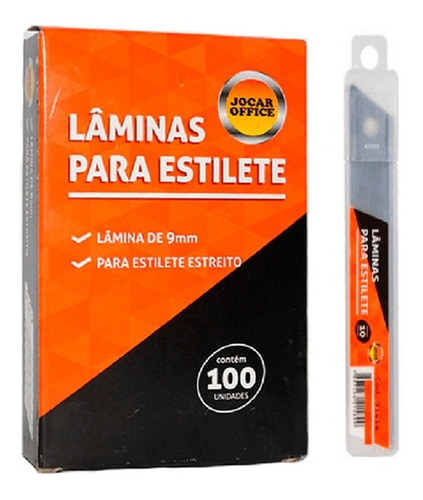 Promoção Lamina Para Estilete Estreito 9mm Com 100 Peças