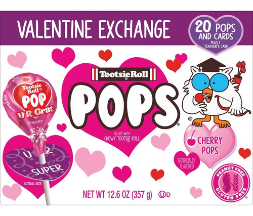 Paletas Tootsie Roll Pops Edicion San Valentin Americano